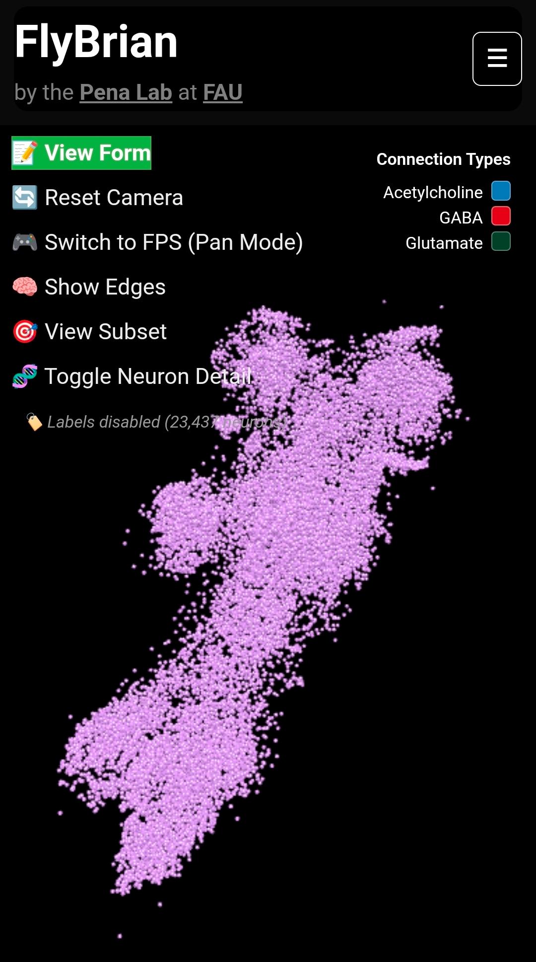 FlyBrian mobile interface